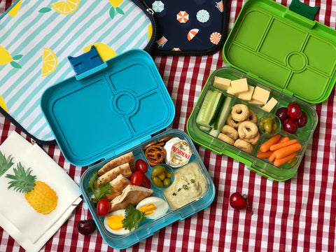 Płaskie śniadaniówki dla dzieci z przegródkami - marka Yumbox