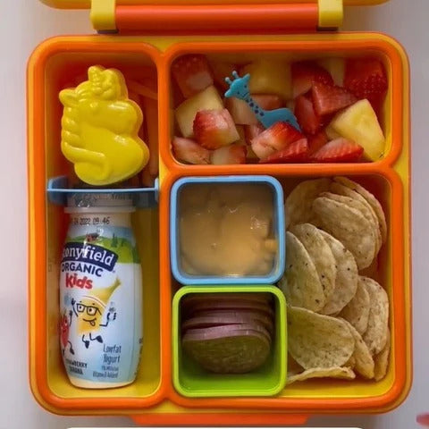 Omiebox lunchbox z termosem żółty nachos