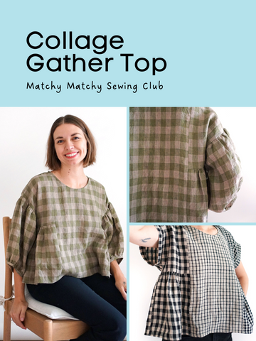 Collage Gather Top PDF Sewing Pattern