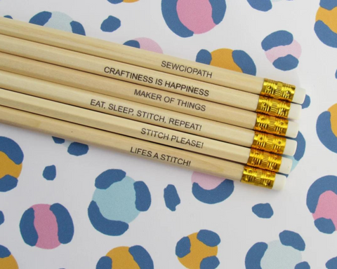 Sewing Quote Pencils - BeckyLaneDesigns