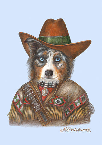 Chihuahua Art Print | Pirate Brave Dogs of Animal Pishvanova Artists