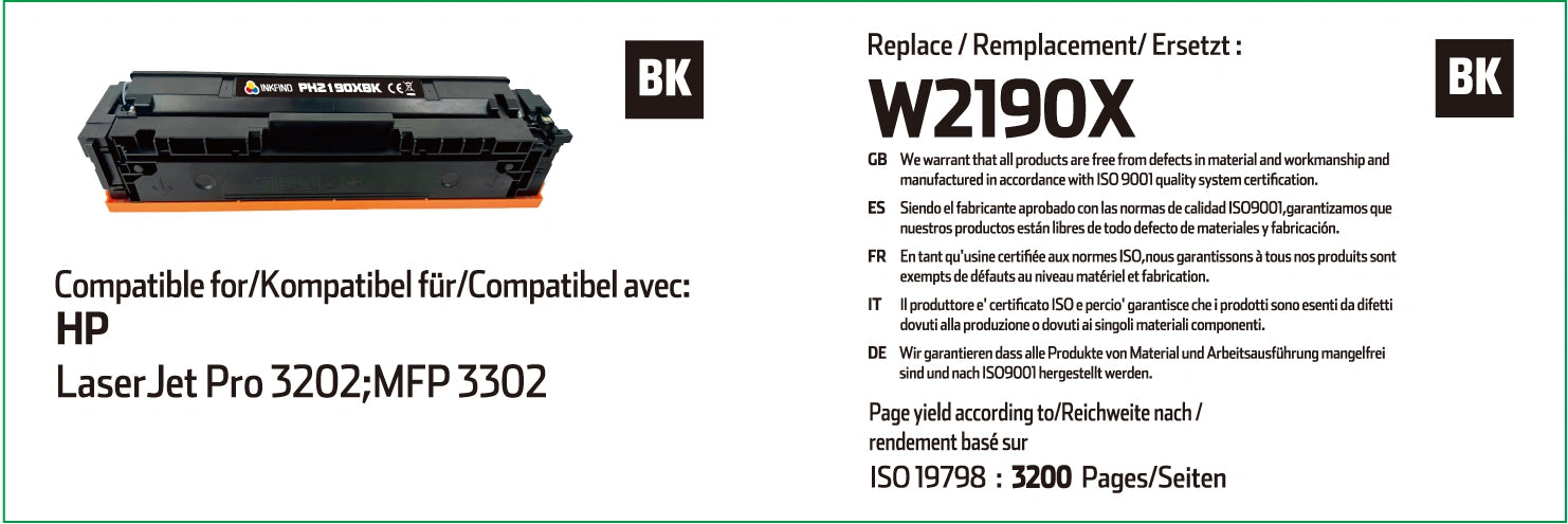 INKFIND HP 219X Zwarte Tonercartridge