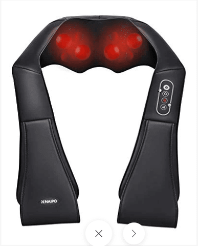 Fitrx Cordless Shiatsu 3D Massager, USB-Rechargeable Shoulders, Back, and Neck Massager with Heat, Size: One Size