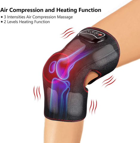Heated Knee Brace For Pain Relief Best Vibration Leg Compression