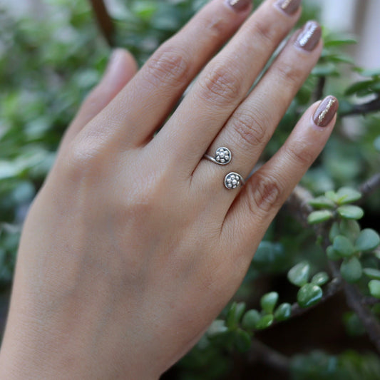 Flower Band Thumb Ring – thesmithjewels