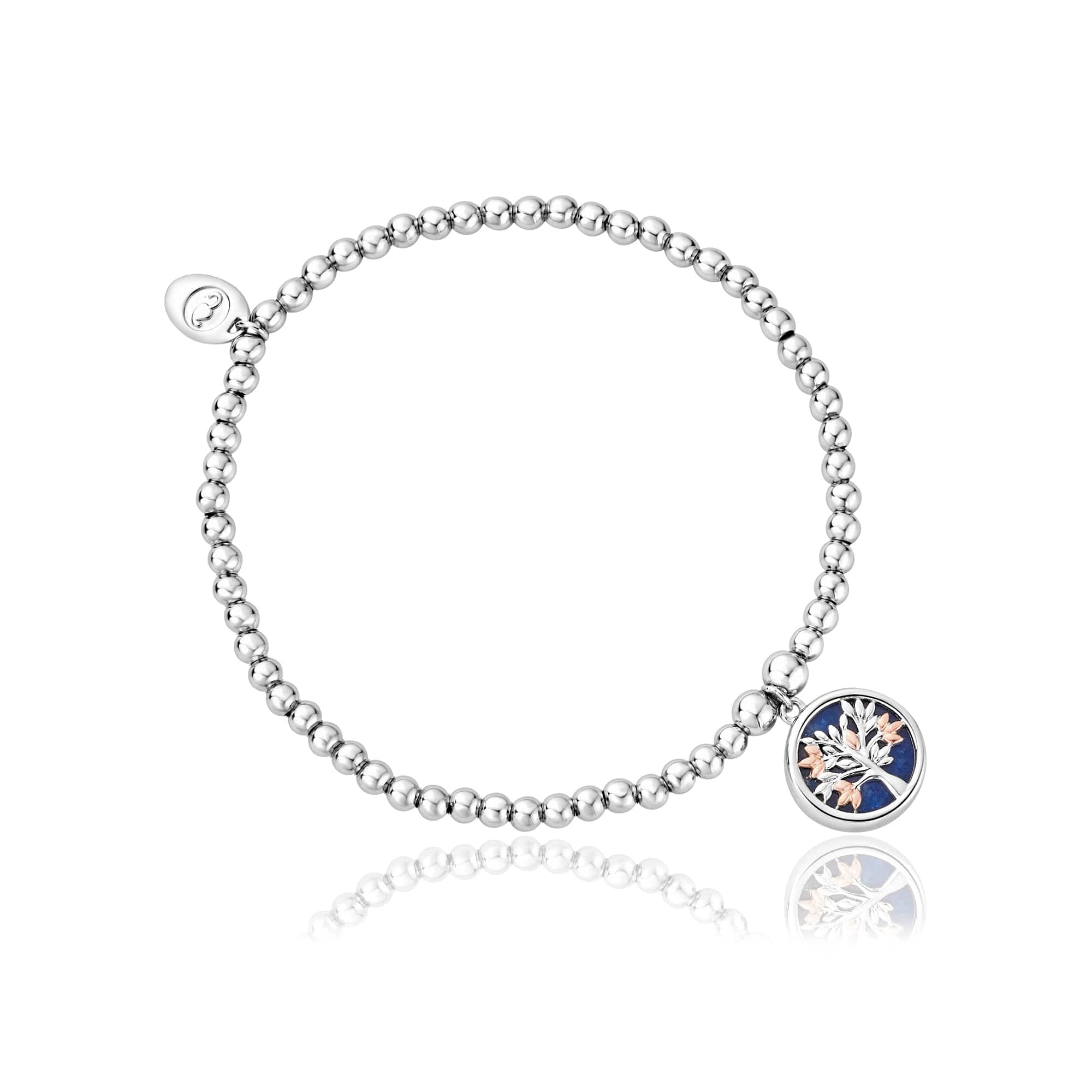 Clogau Affinity Tree of Life Initials Letter N Sterling Silver Bead Bracelet D - Silver