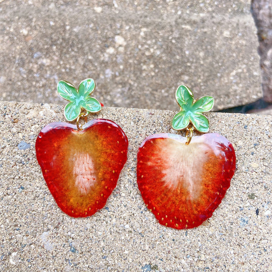 Strawberry Daiquiri Earrings - Green Agate, Strawberry Quartz and Recy –  Imogen Miranda Louise Jewellery
