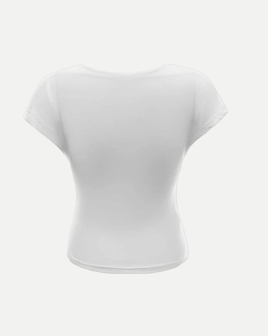 T-shirt med åben – Essentials SA