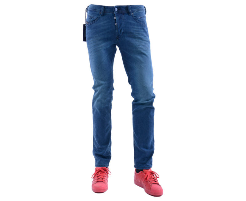 Evaporar Comida sana tortura DIESEL BELTHER 0686A Mens Denim Jeans Stretch Regular Slim Tapered Casual  Pants | Diesel Outlet UK