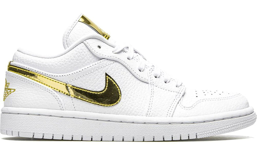 Nike Air Jordan 1 Retro Low 'White Metallic Gold' – QATAR ALL STAR