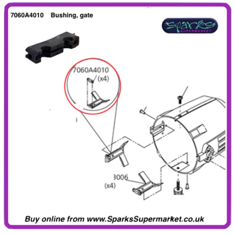 7060A4010 BUSHING, GATE