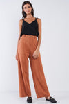 High Waisted Stretchy High Quality Casual Pant Relaxed Fit Camel Pant