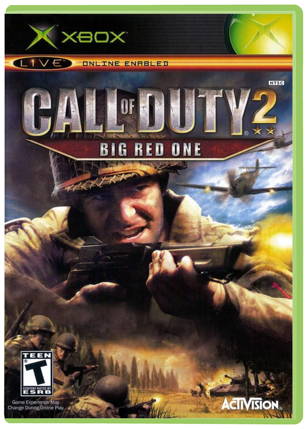 Call Of Duty 2: Big Red One XBox Game, Online Enabled, Teen, WWII Free  Shipping