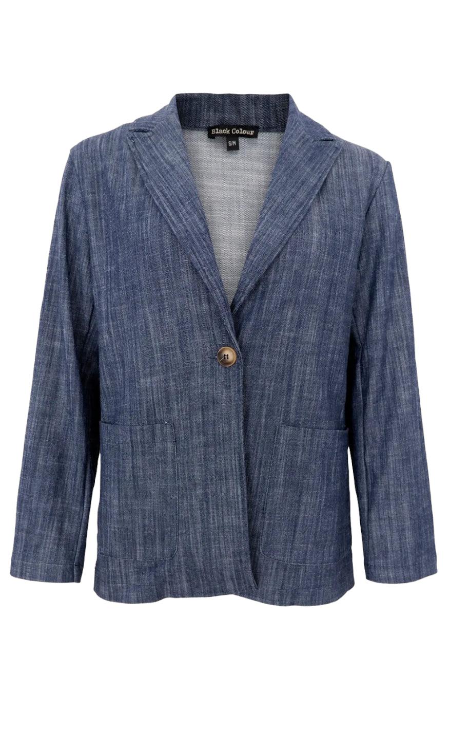 Billede af Black Colour Blazer - Box - Navy Denim