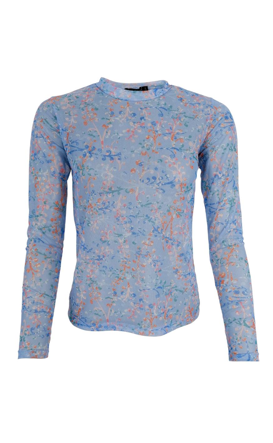 Billede af Black Colour Bluse - Florence - Blue Flower