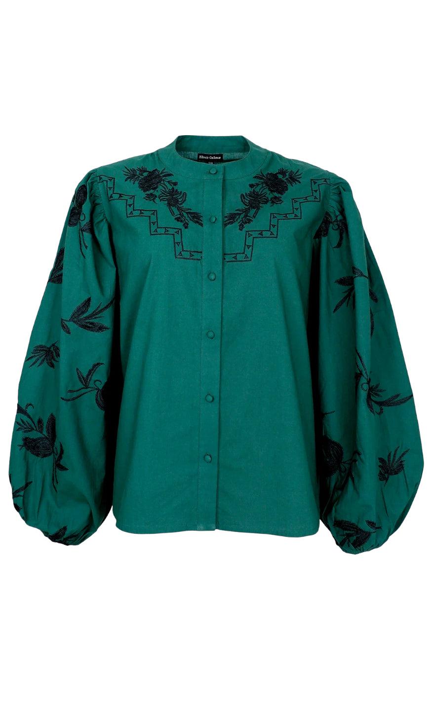 Billede af Black Colour Bluse - Maren - Green