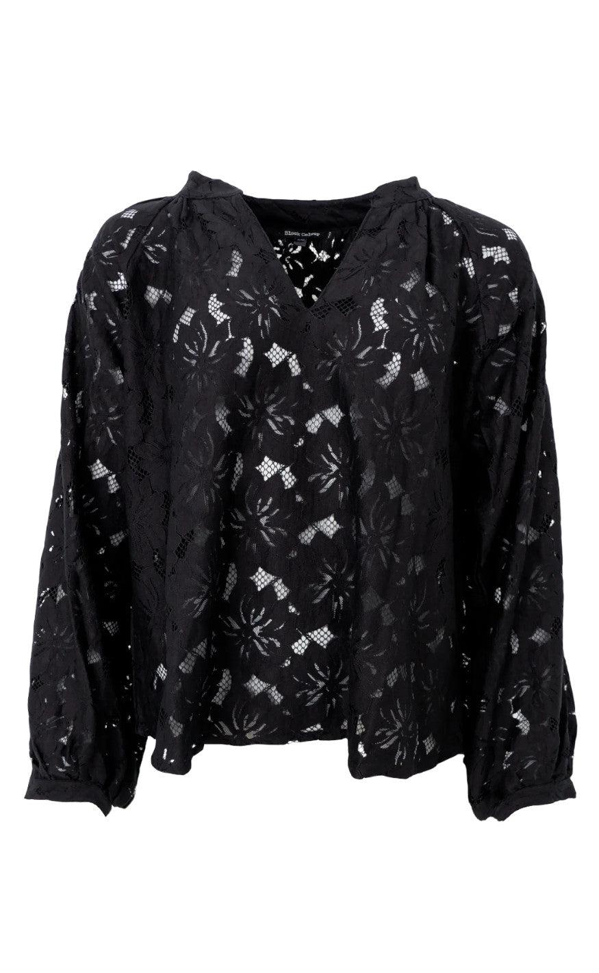 Billede af Black Colour Bluse - Nelly Flower - Black