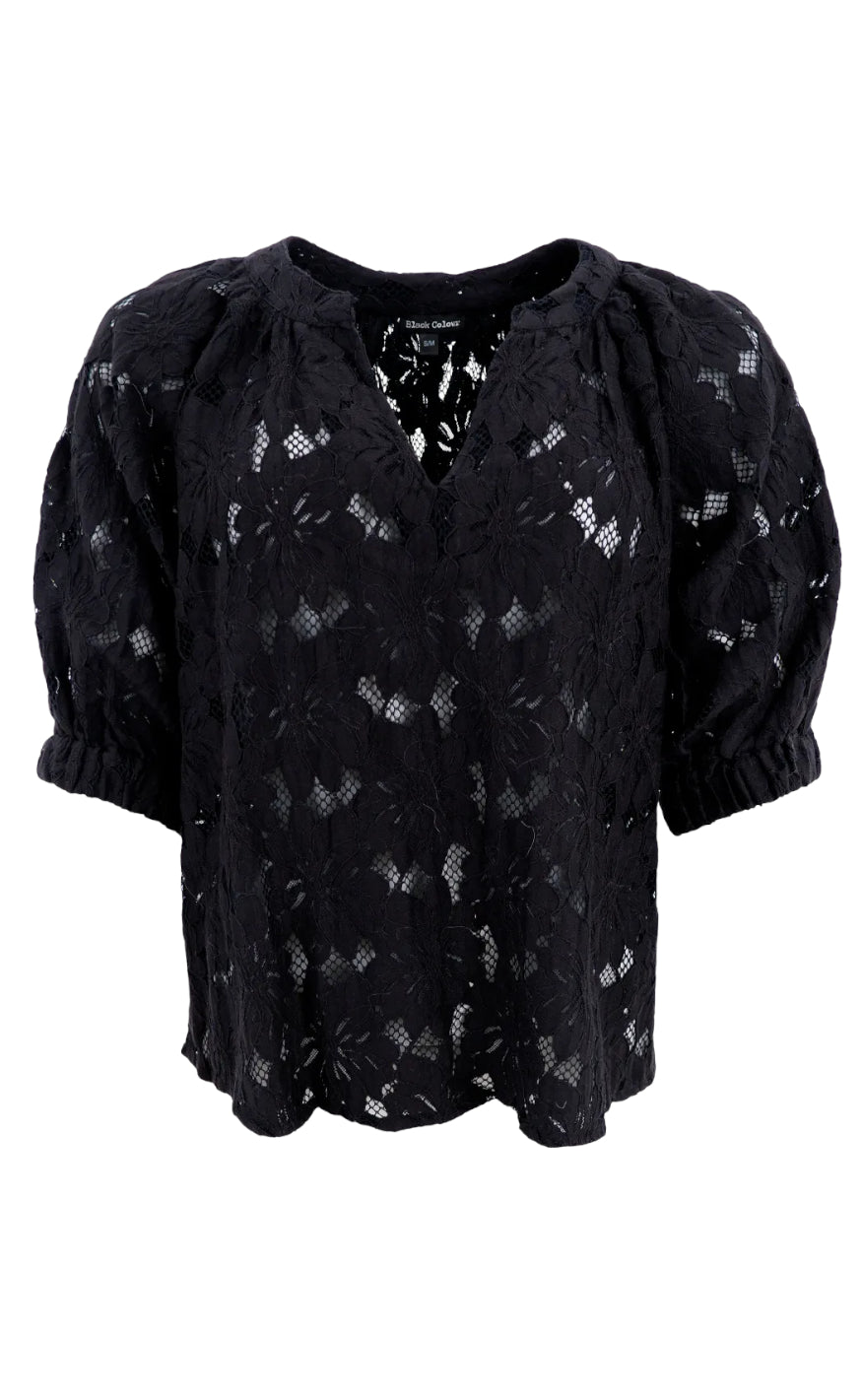 Billede af Black Colour Bluse - Nelly Flower - Black