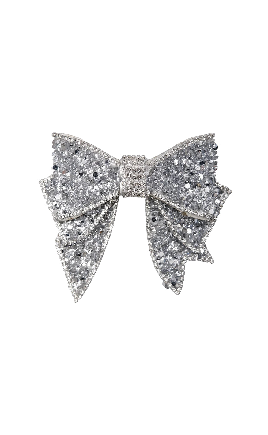 Billede af Black Colour Broche - Elvira - Silver