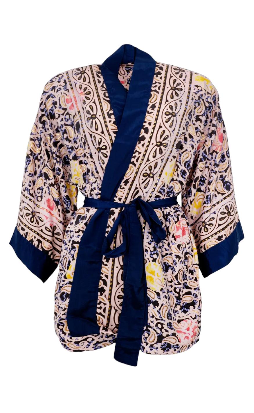 Billede af Black Colour Kimono - Luna - Blue Decor