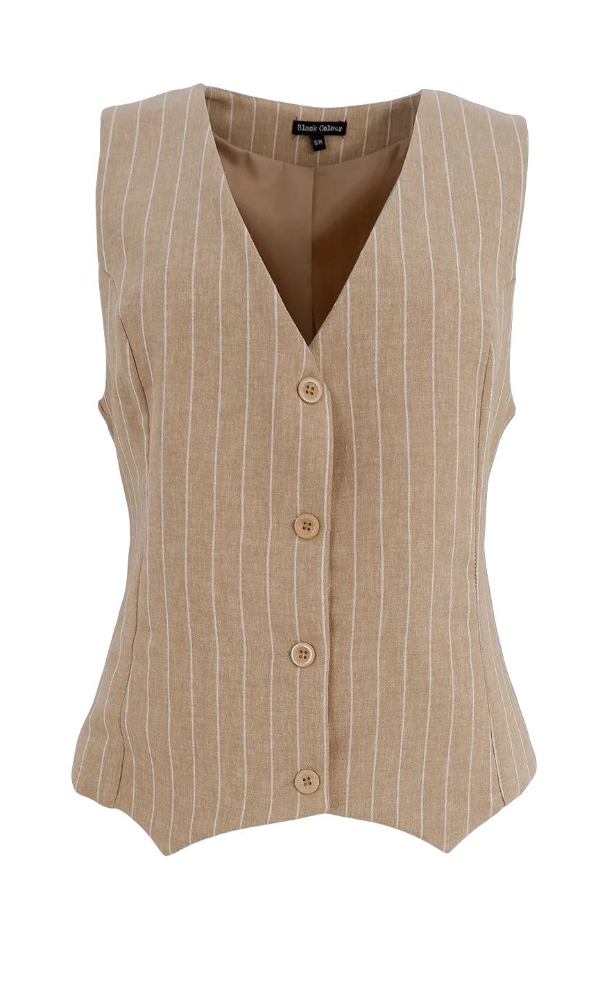 Billede af Black Colour Vest - Chicago - Sand