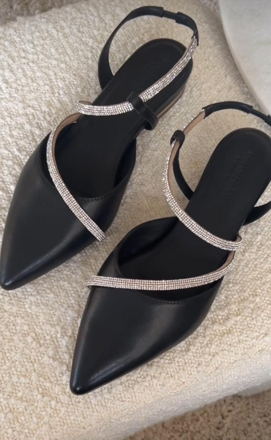 Billede af Copenhagen Shoes Ballerina - Femini - Black hos Fashionbystrand