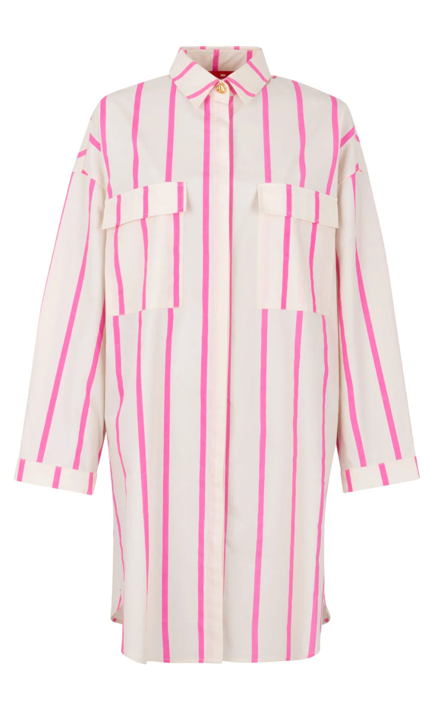 Se Cras Skjorte - Flax - Pink Stripe hos Fashionbystrand