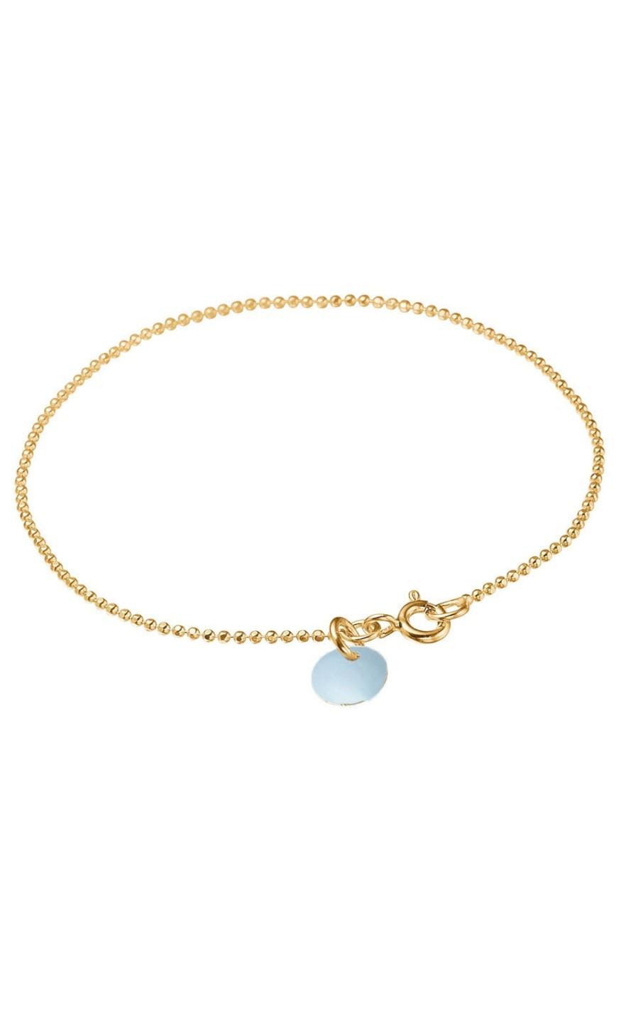 ENAMEL Copenhagen Armbånd - Ball Chain -  Icy Blue