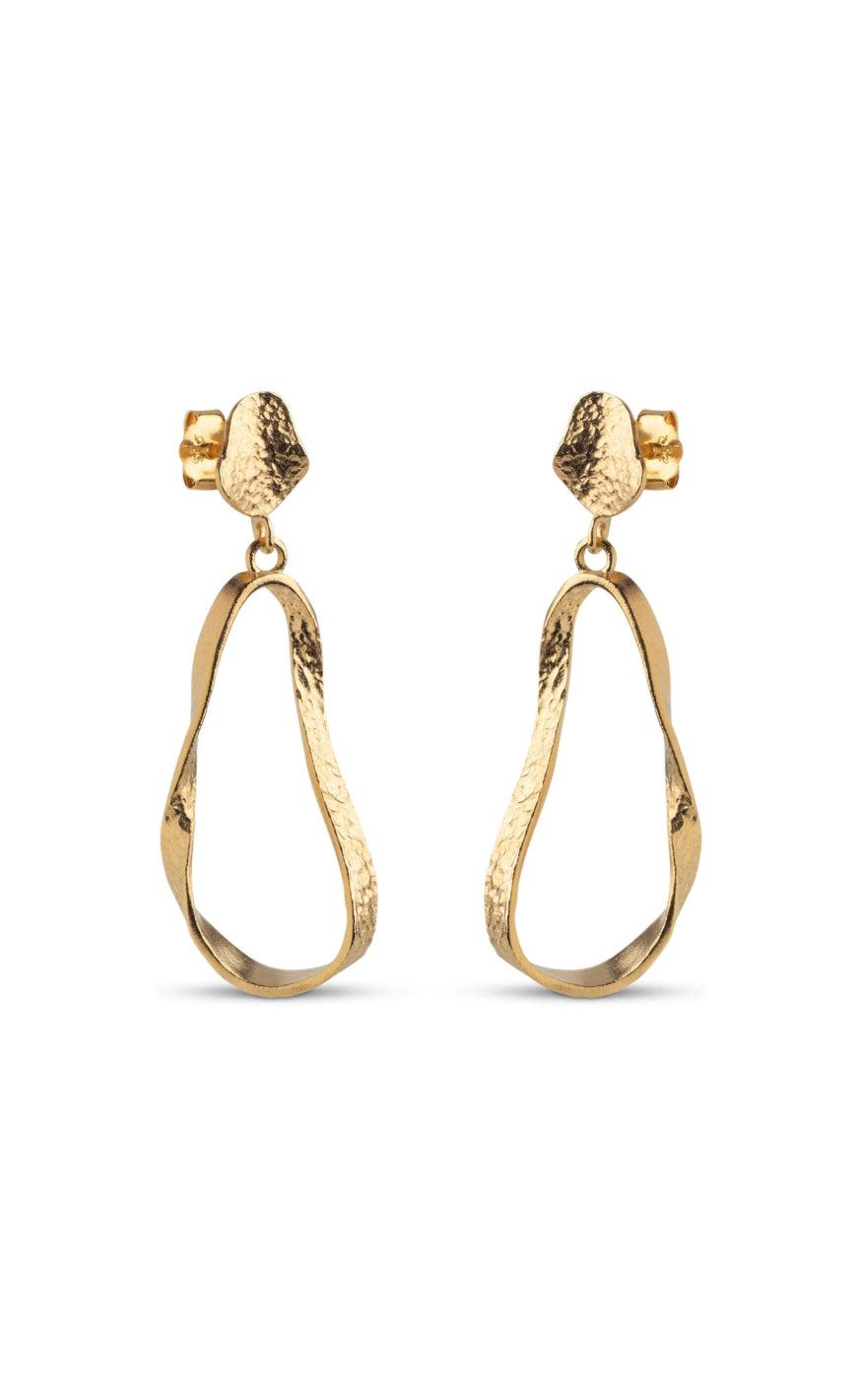 Se ENAMEL Copenhagen Ørering - Aloma Small - Gold Colour hos Fashionbystrand