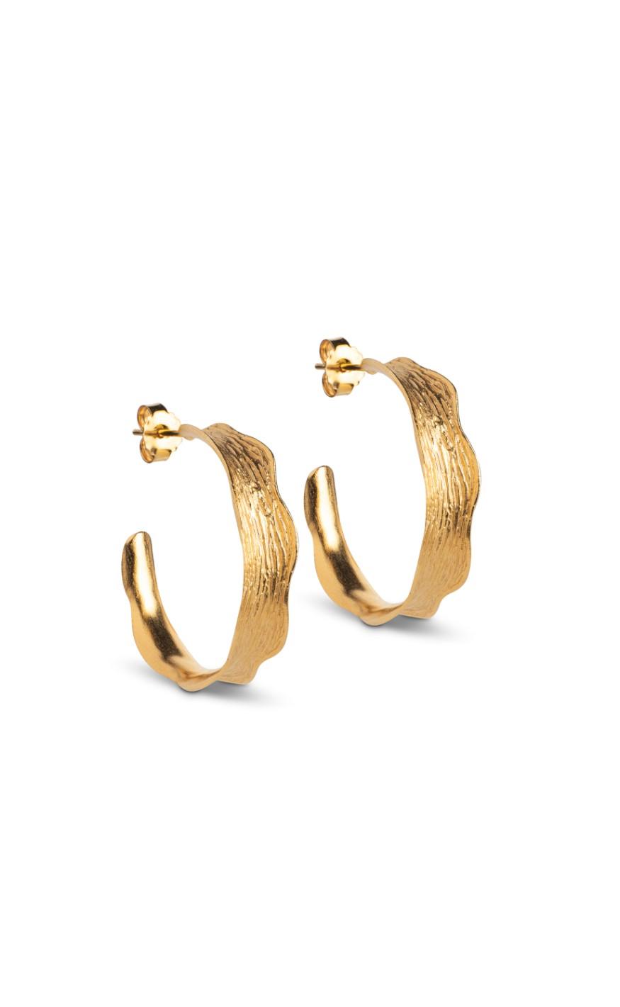 Se ENAMEL Copenhagen Øreringe - Hoops - Ane Large - Gold Colour hos Fashionbystrand