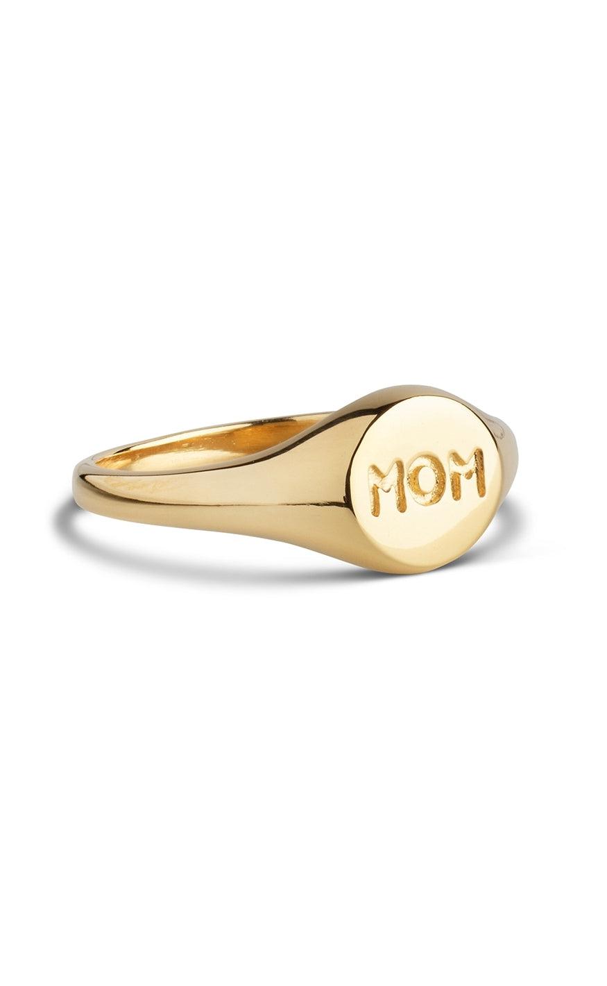 Billede af ENAMEL Copenhagen Ring - Mom Signet - Gold Colour