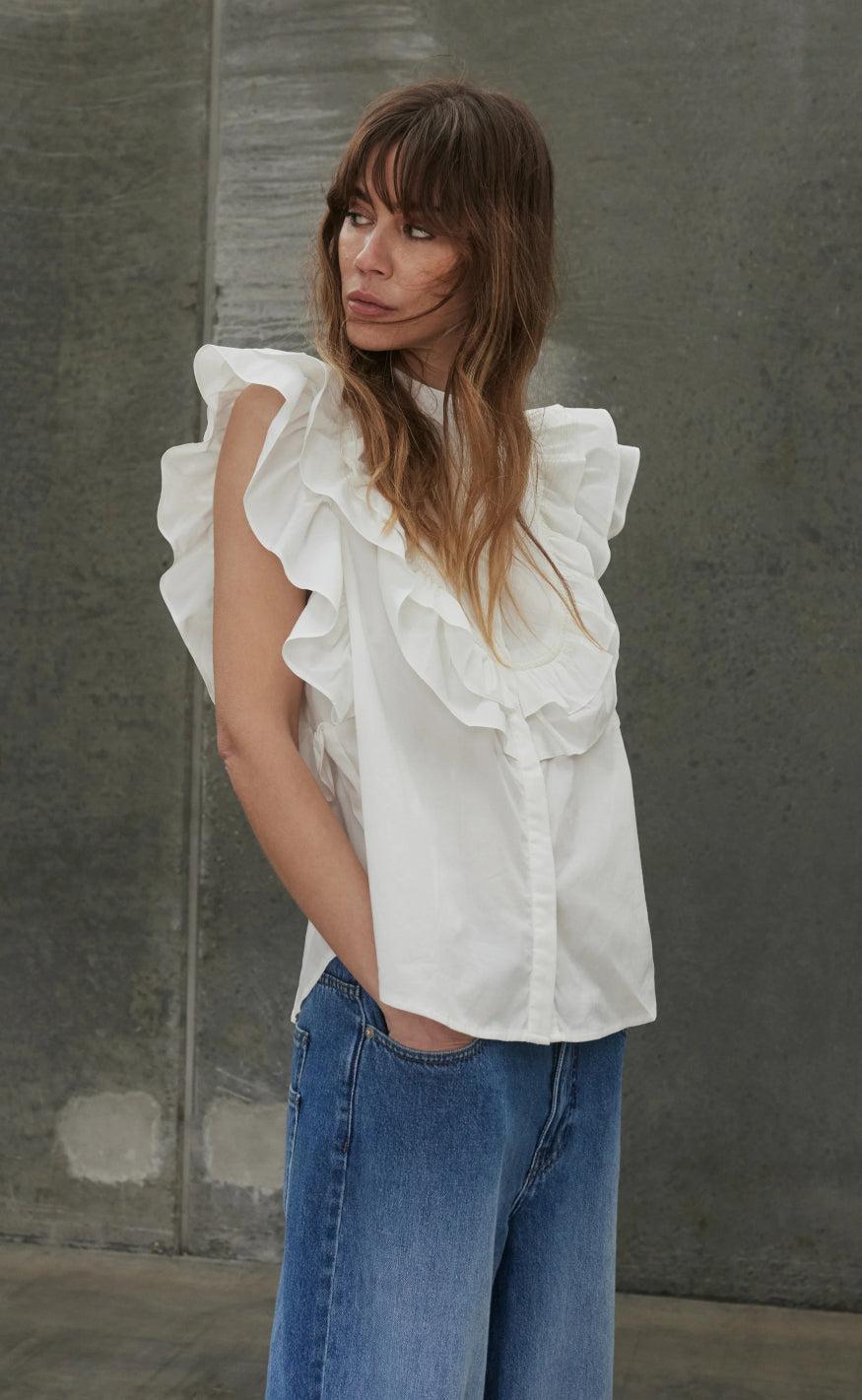 Se Gossia Bluse - Musette - Off White hos Fashionbystrand