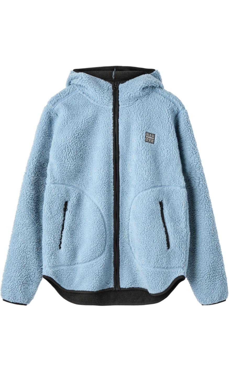 H2O Jakke - Langli Hooded Pile - Stone Blue