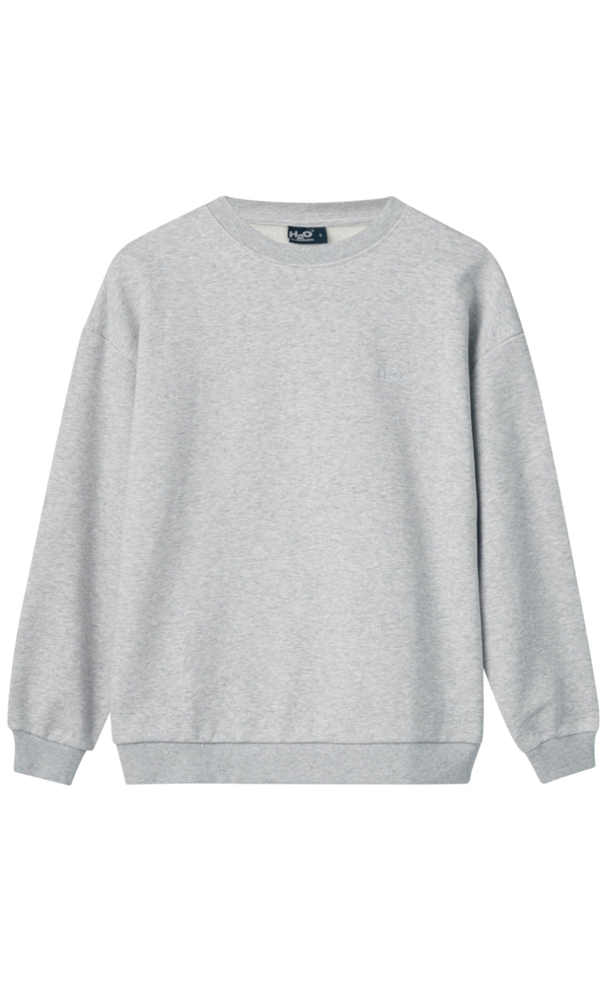 8: H2o Base O´neck Sweatshirt Damer Tøj Grå S