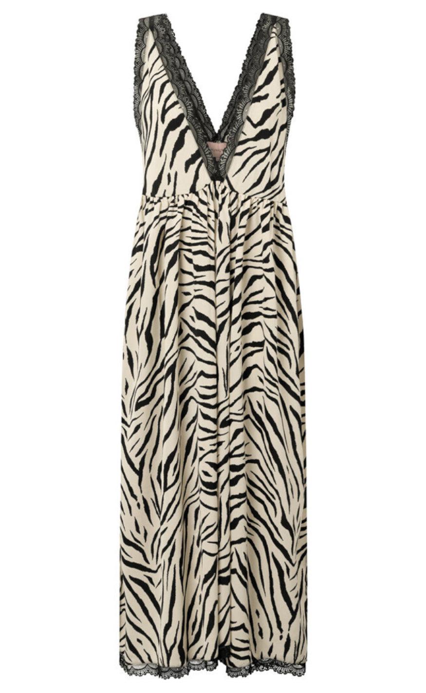 Se Hunkøn Kjole - Vavara - Zebra Striped hos Fashionbystrand