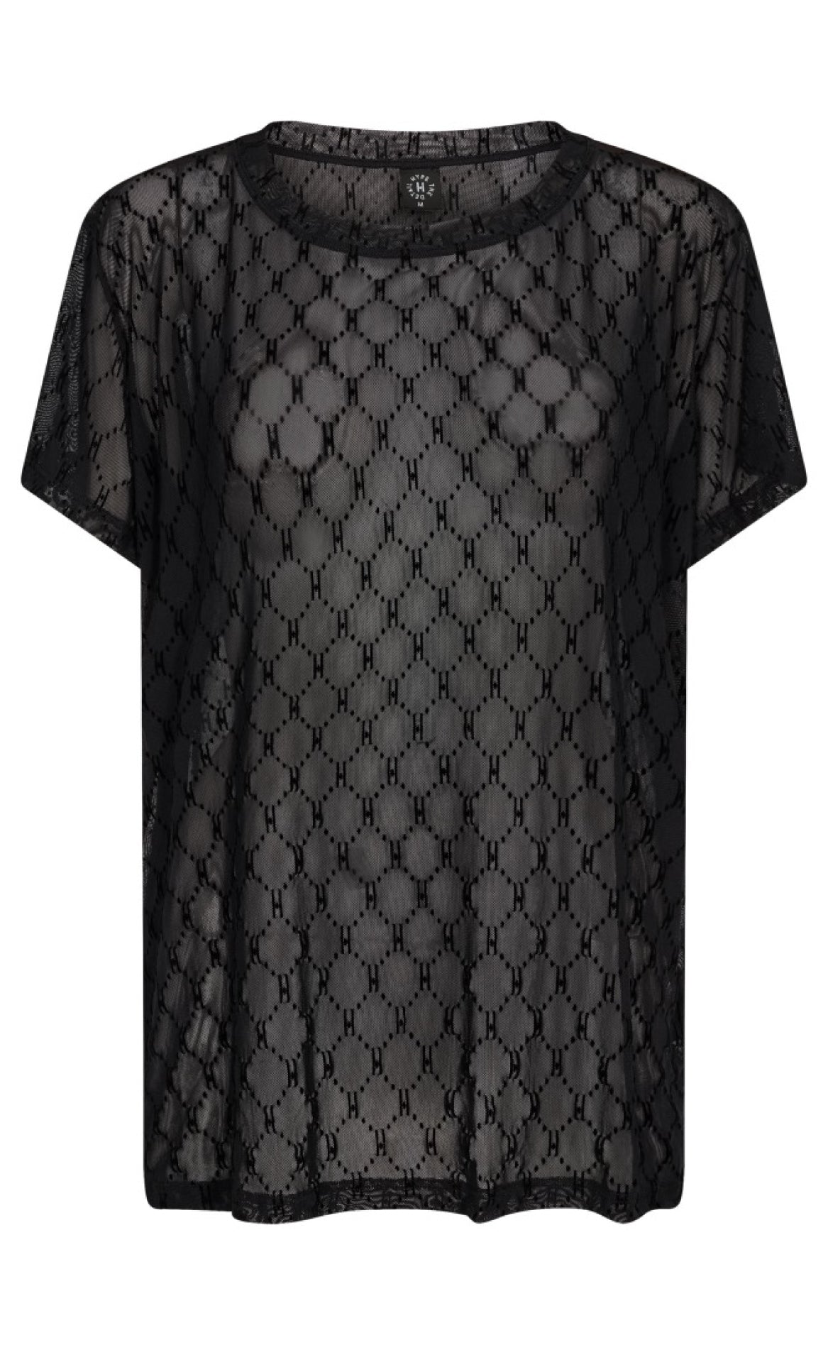 Billede af Hype The Detail Bluse - Oversize Mesh - Black