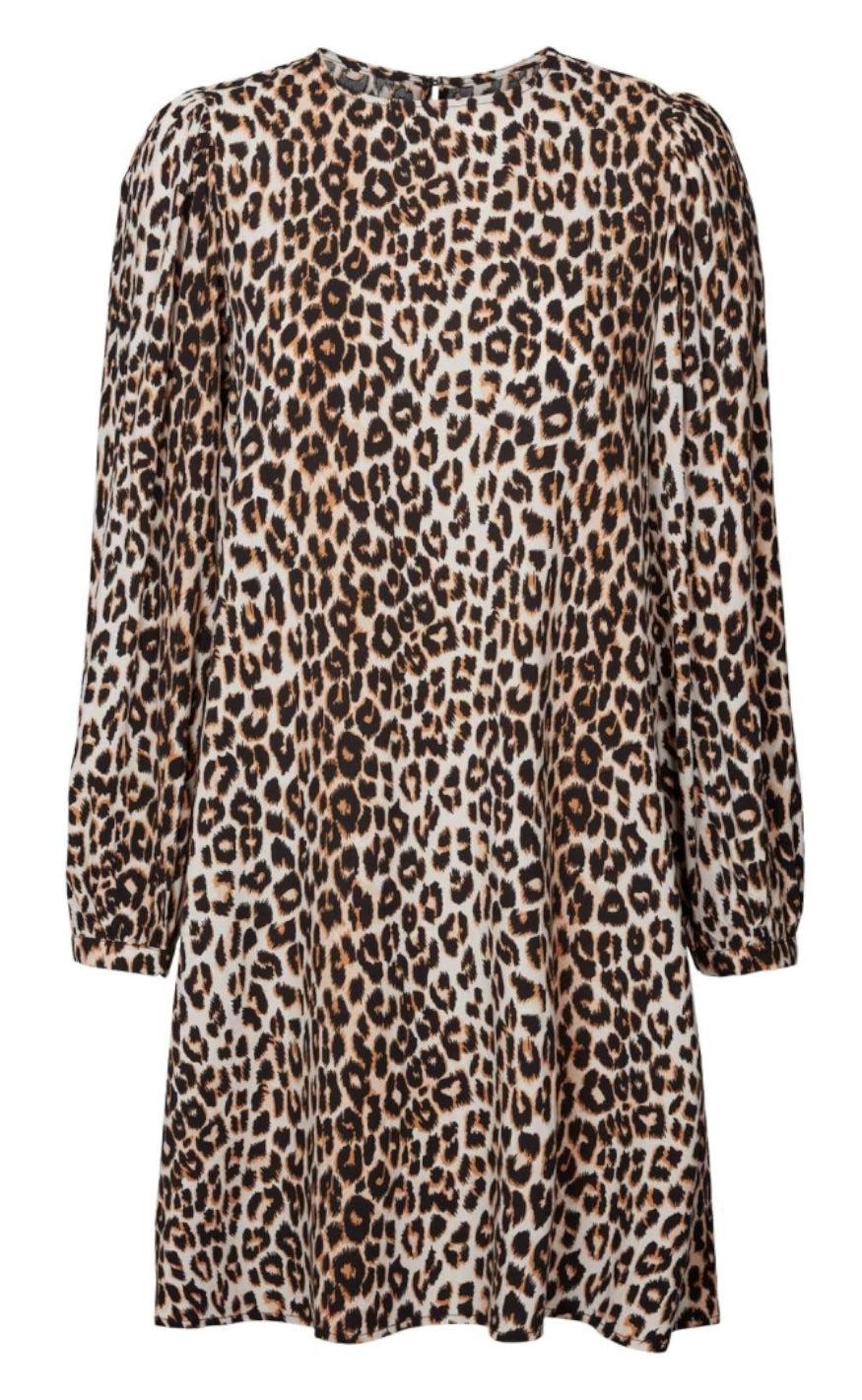 Lollys Laundry Kjole – Carla – Leopard Print