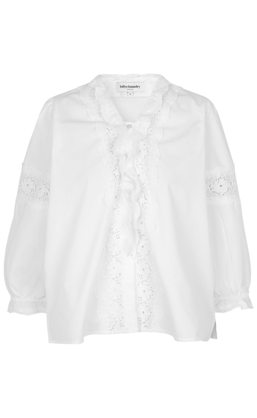 16: Lollys Laundry Skjorte - Pavia - White
