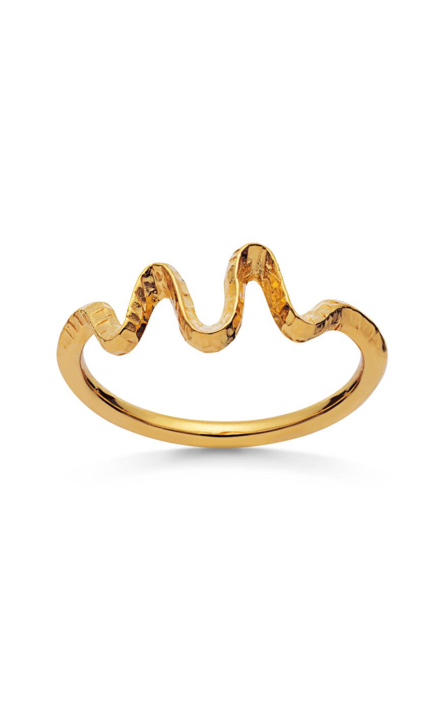 Billede af Maanesten Ring - Sonar - Gold Colour