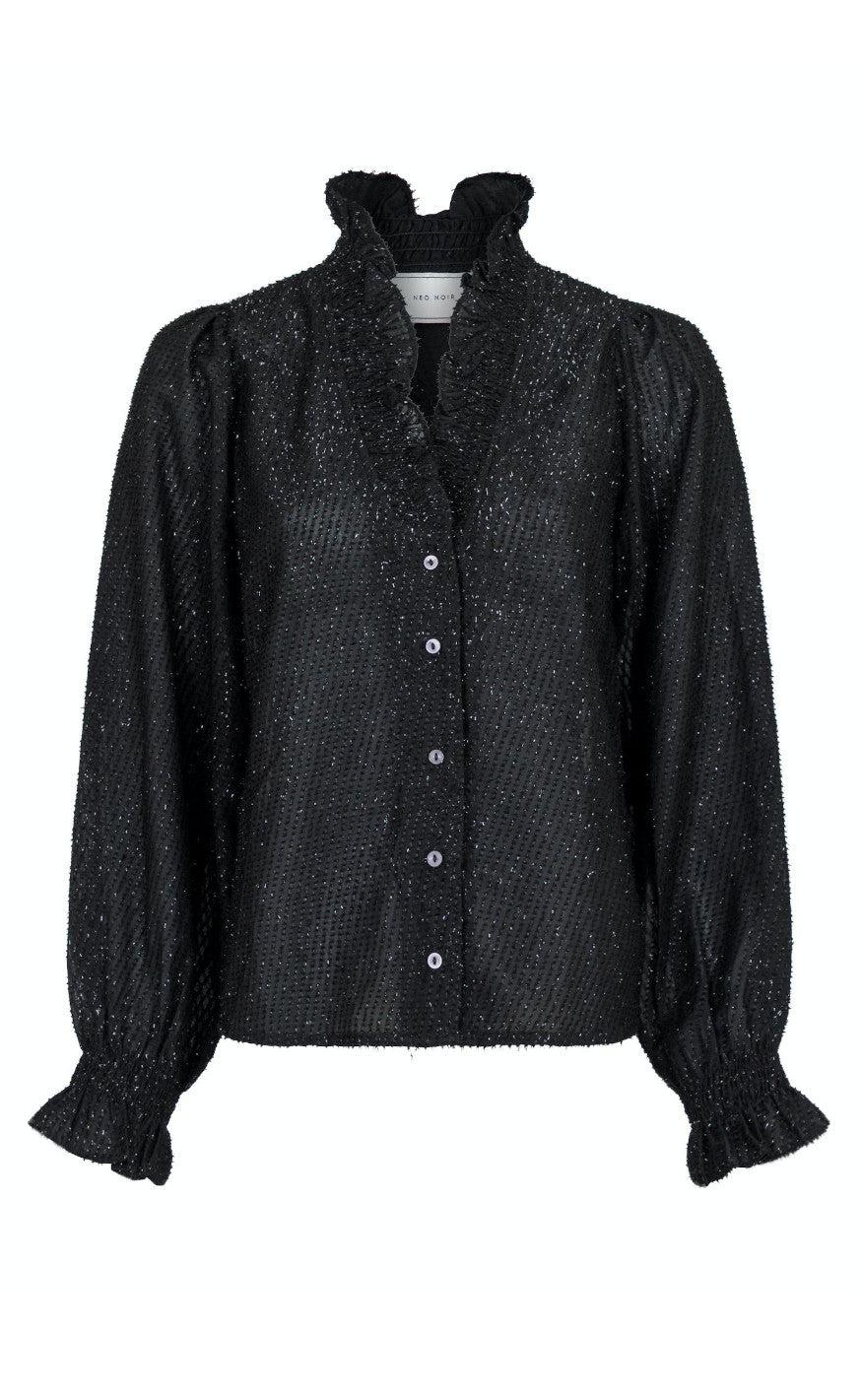 Billede af Neo Noir Bluse - Brielle Glitter - Black