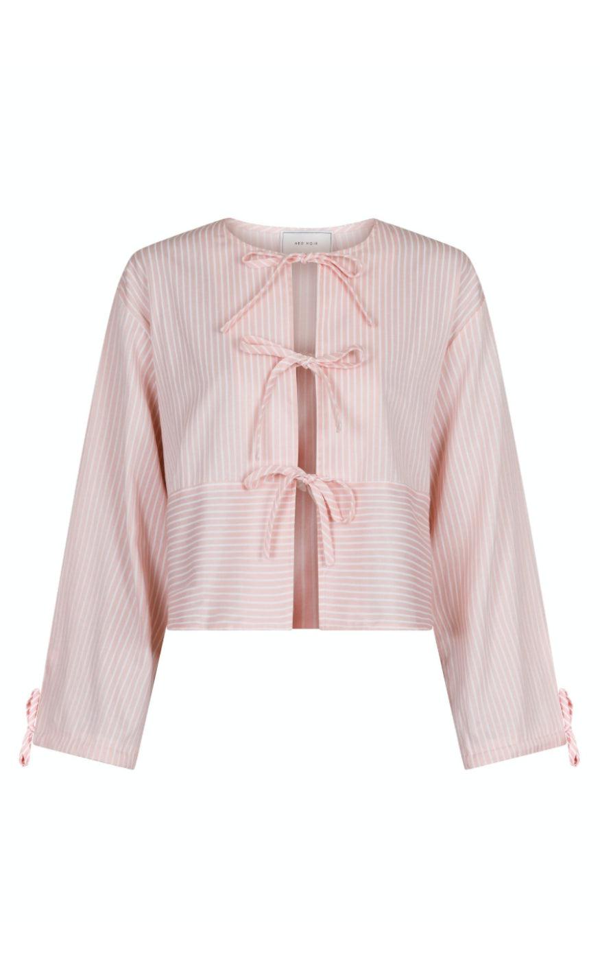 Billede af Neo Noir Skjorte - Wanda Stripe - Light Pink hos Fashionbystrand