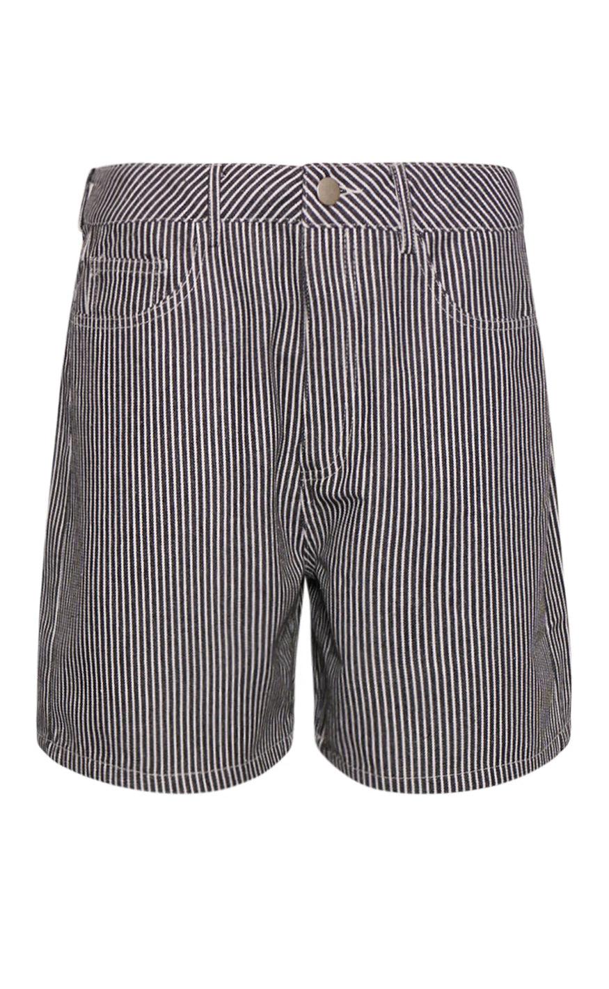 Se Noella Shorts - Spencer - Black/White Stripe hos Fashionbystrand