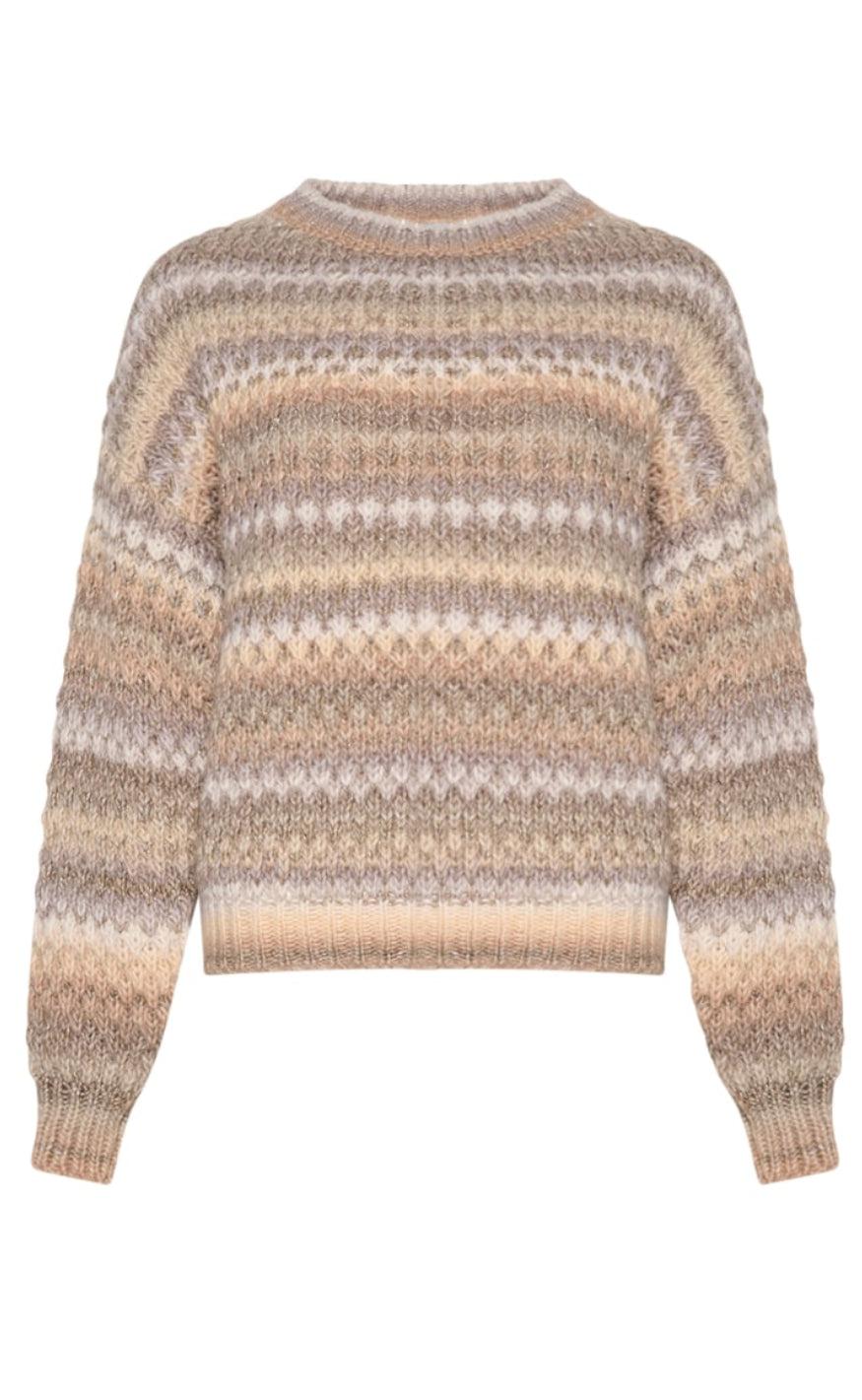 Se Noella Sweater - Gio - Sand Mix Lurex hos Fashionbystrand