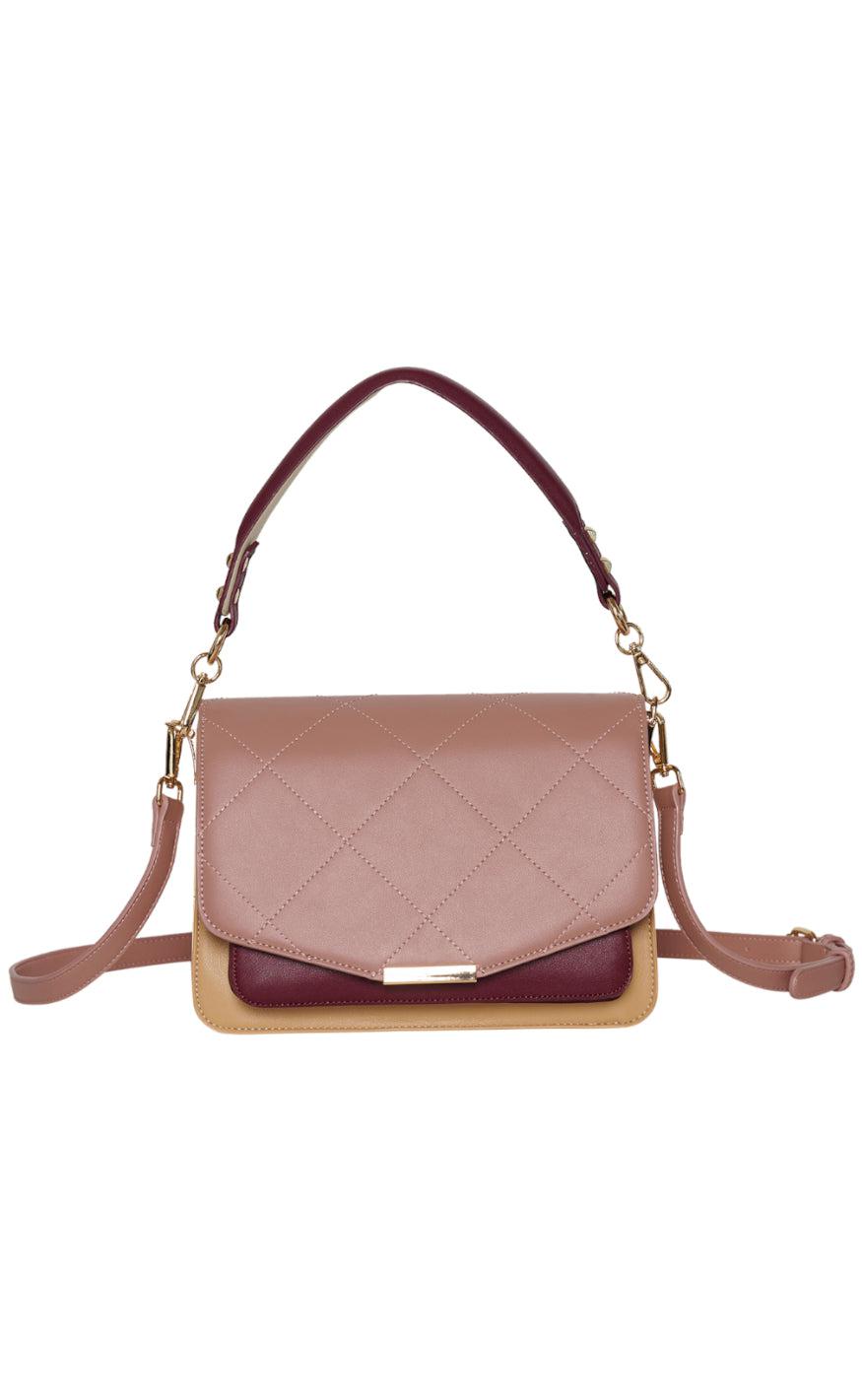 Billede af Noella Taske - Blanca Multi Compartment - Blush/Camel/Plum Mix