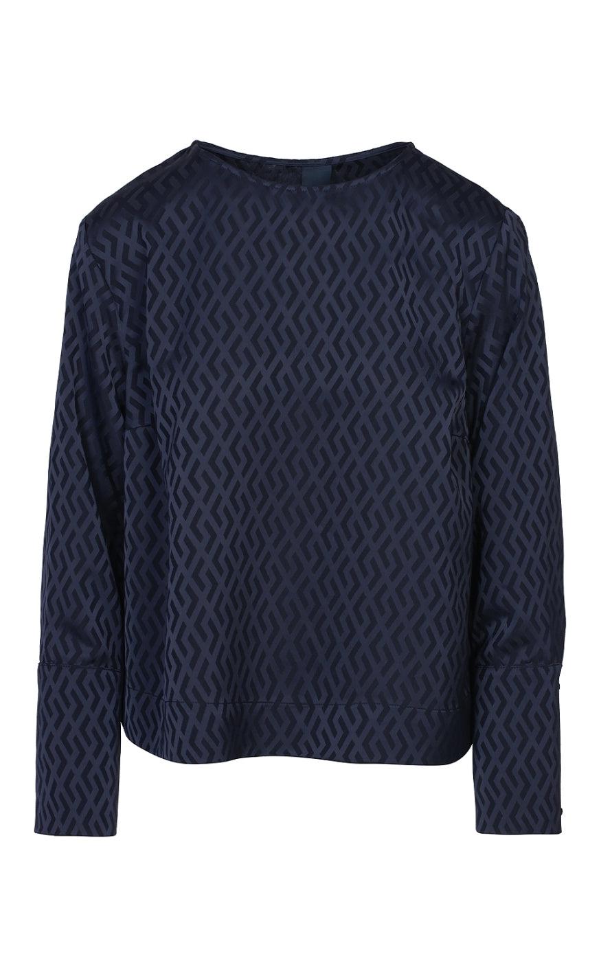 Se One Two Luxzuz Bluse - Albin - Navy hos Fashionbystrand