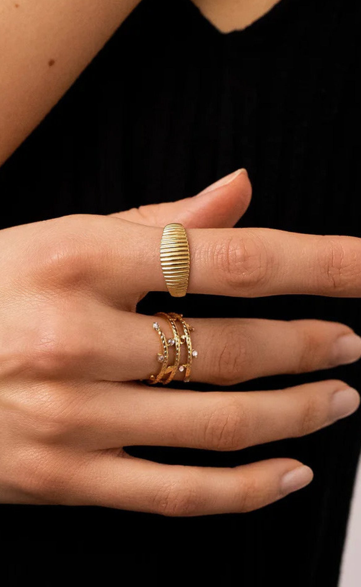 Billede af Smykkeli Copenhagen Ring - Mallorca - Gold Colour