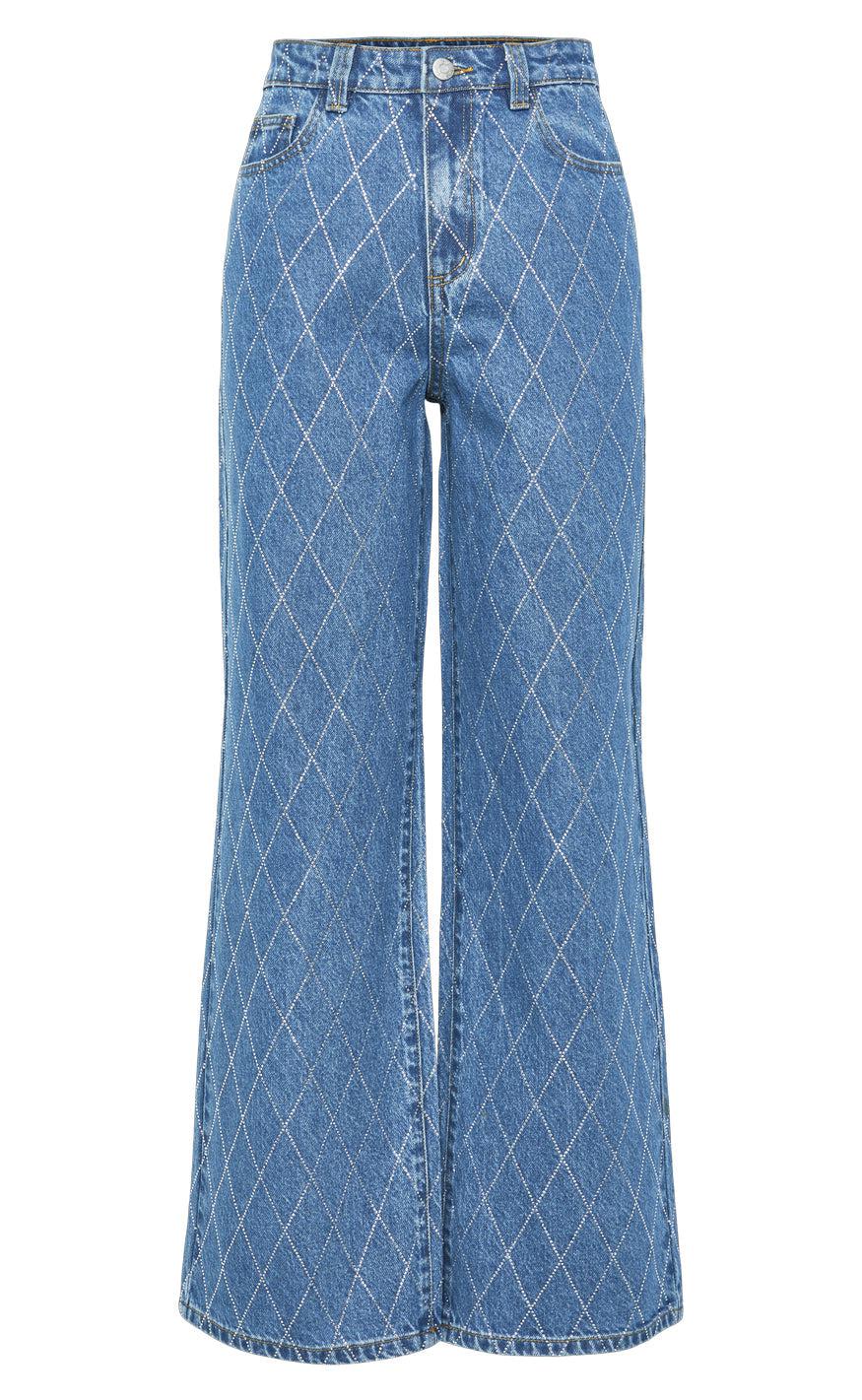 Billede af YAS Bukser - Harli - Medium Blue Denim