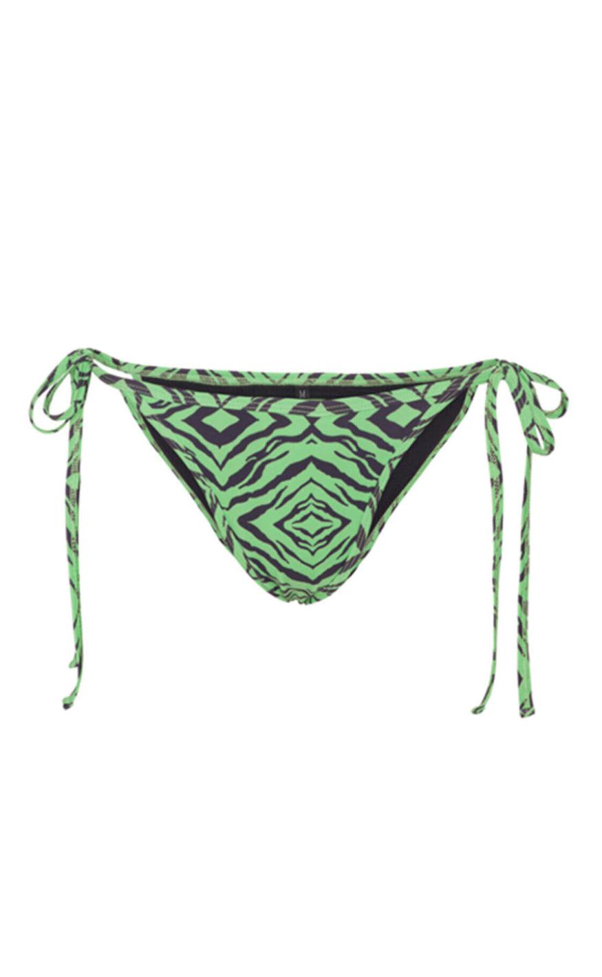 Billede af Hunkøn Bikini Underdel - Lilly - Green Tiger Art Print