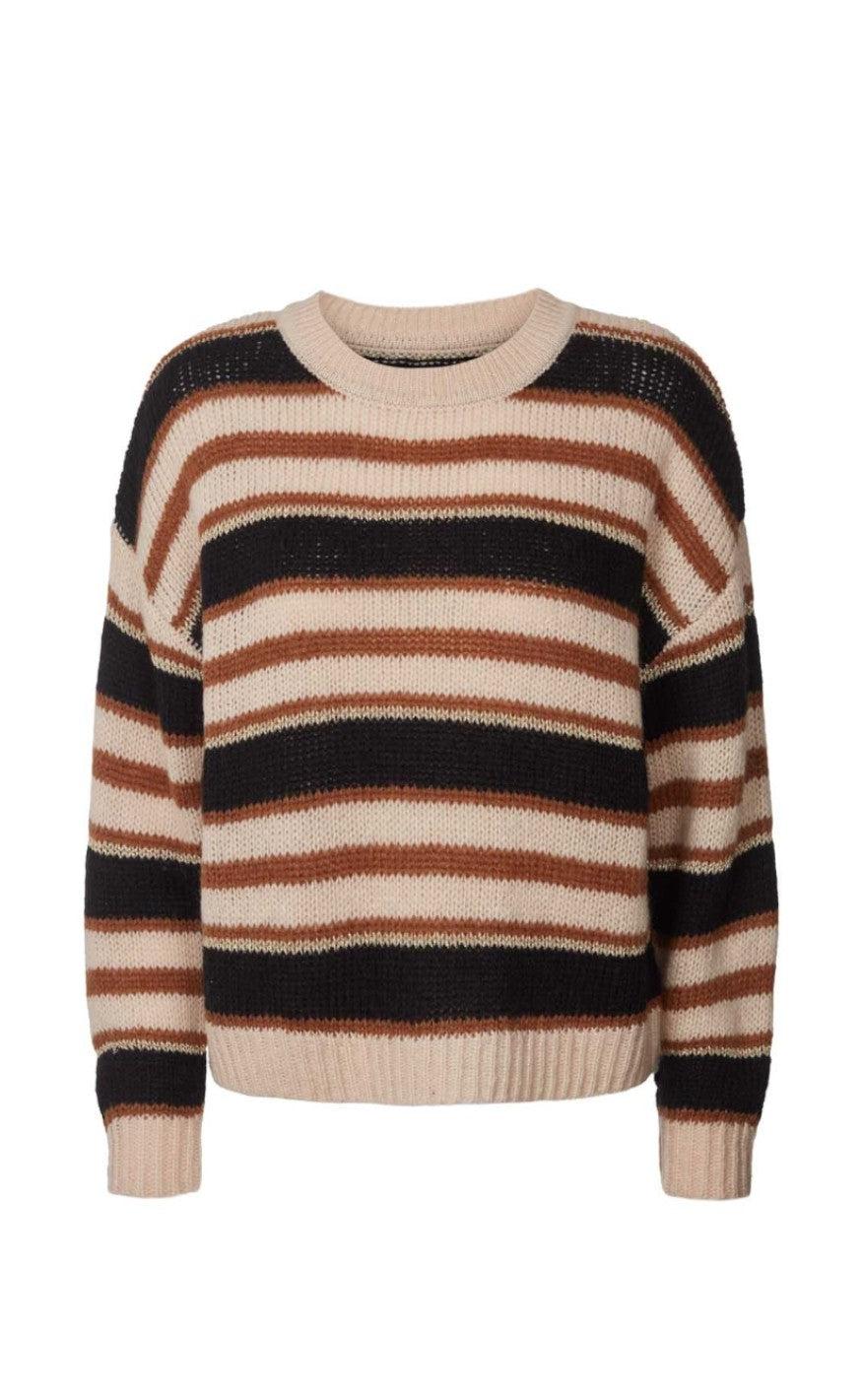 Se Lollys Laundry Jumper - Terry - Creme Stripe hos Fashionbystrand