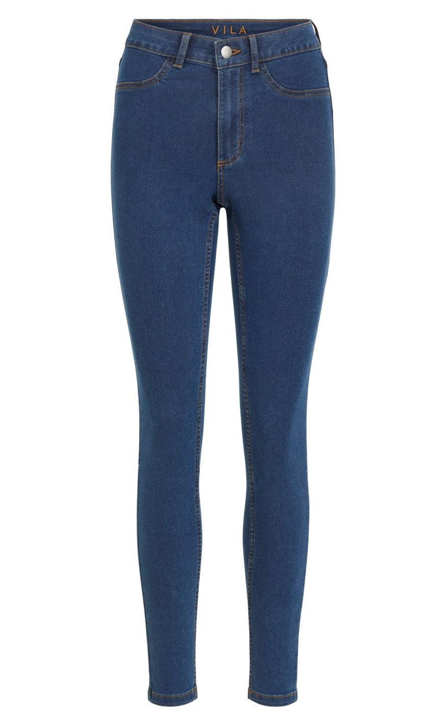 VILA Bukser - Jeggy Ana - Medium Blue Denim